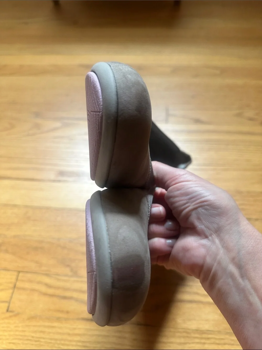 Dansko Kristen Women’s Taupe Ballet Wedge Comfortable Everyday Shoes 40/9.5-10